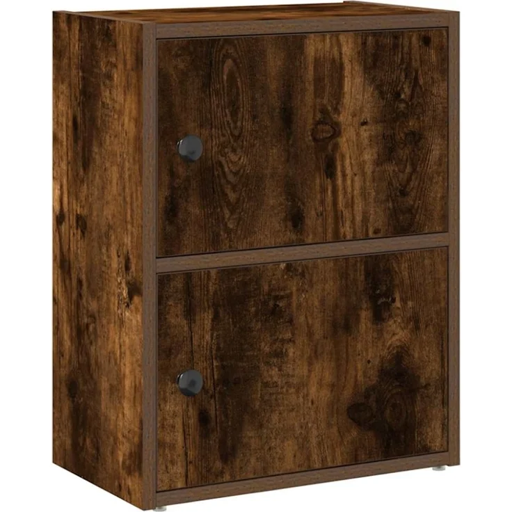vidaXL Bücherregal Räuchereiche 40x24x52 cm Holzwerkstoff 860359 – Bild 2