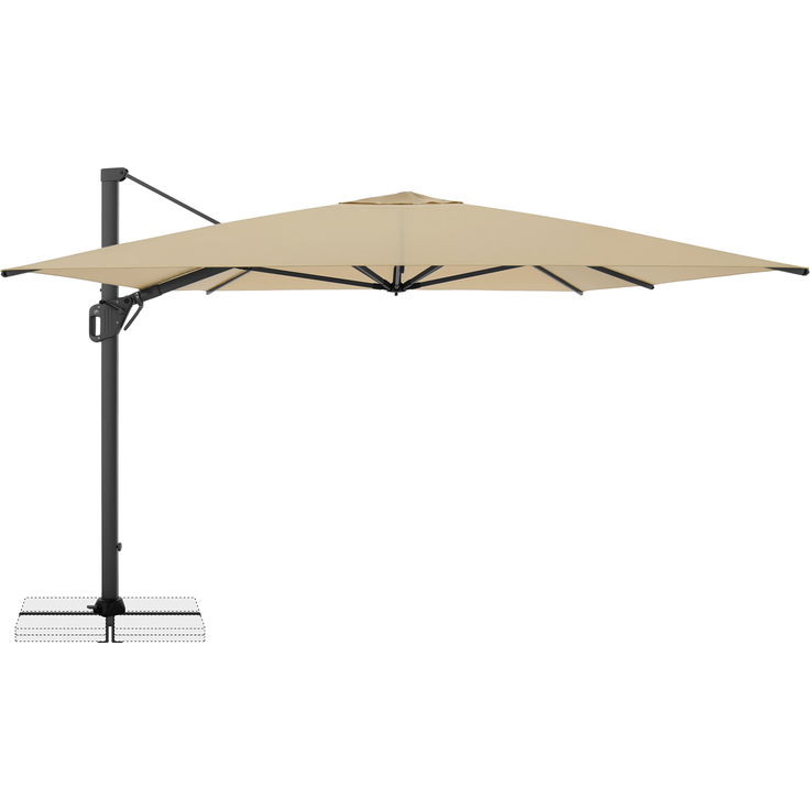 Doppler Sonnenschirm / Ampelschirm "LIFE 300 x 400 Side", sand, 300 x 400 cm