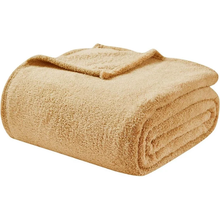 Kuscheldecke Sherpa Fleecedecke Wolldecke Sofa 18-beige 200 x 230cm – Bild 7