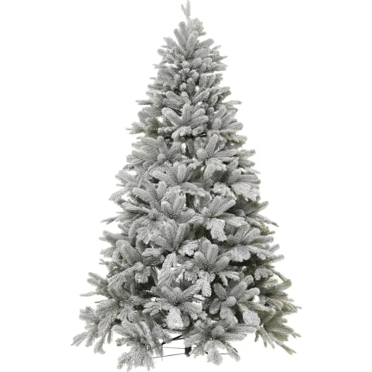 VIVANNO Künstlicher Weihnachtsbaum Künstlicher Weihnachtsbaum Premium Nordmanntanne mit Schnee 150 cm, Nordmanntanne – Bild 2