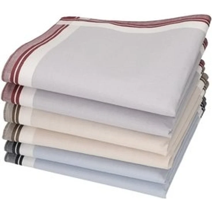 Betz Taschentuch Herren Stoff Taschentücher Set Leo 2 Dessin 1 Größe 40x40 cm, (Set, 6-St. 6 Taschentücher), 100% Baumwolle – Bild 6