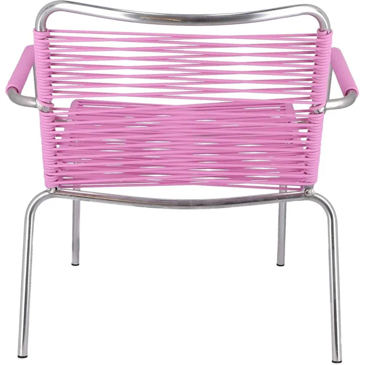 Outdoor Sessel Fiam Mya Lounge Spaghettil aus Aluminium pink – Bild 5