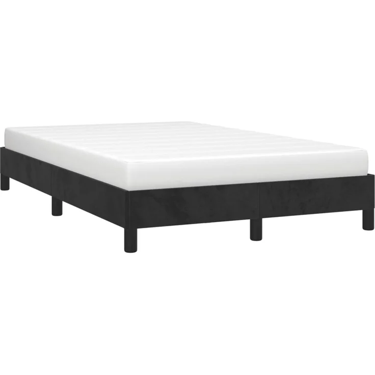 vidaXL Bettgestell ohne Matratze Schwarz 120x190 cm Samt 3269627 – Bild 4