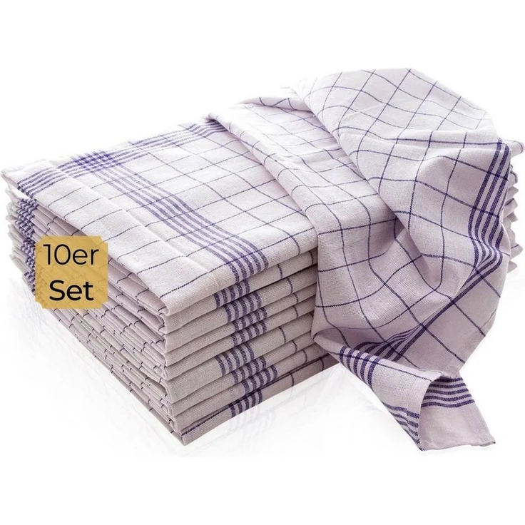 Hometex Premium Textiles Geschirrtuch 10-er Set Geschirrtücher in 50 x 70 cm, (10-tlg, 10er Set) – Bild 1