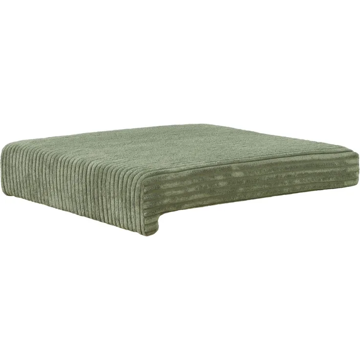 Lycce Bankauflage Klemmkissen mit Leiste - Cord, Polsterung, rutschfest Salbeigrün 8x40x38cm