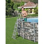 Bestway Pool-Sicherheitsleiter mit 4 Stufen Flowclear 132 cm