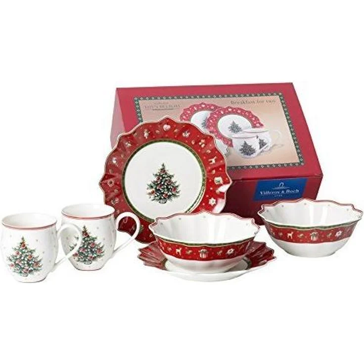 Villeroy & Boch Toy's Delight Frühstücks-Set "Breakfast for 2" 6-teilig Rot – Bild 1