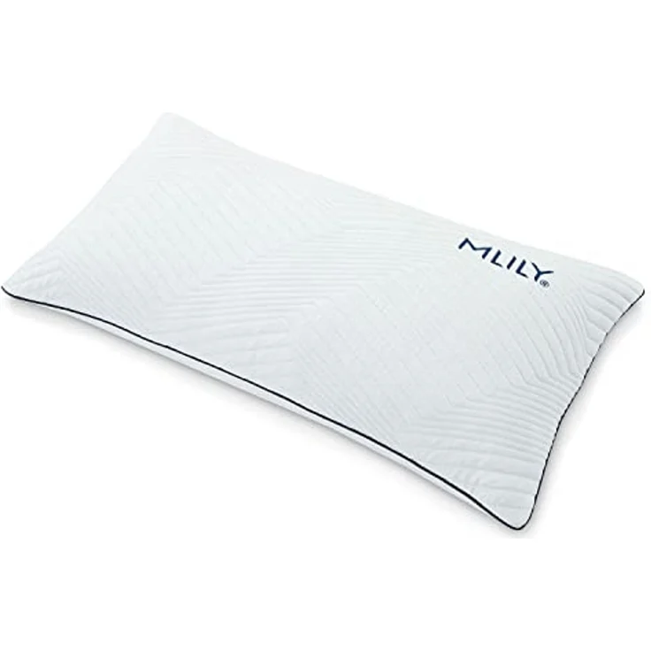 MLILY Kopfkissen 40x80cm, Rückenschläfer, Seitenschläfer, Bauchlage, Bezug aus 100% recyceltem Seaqual-Garn – Bild 1