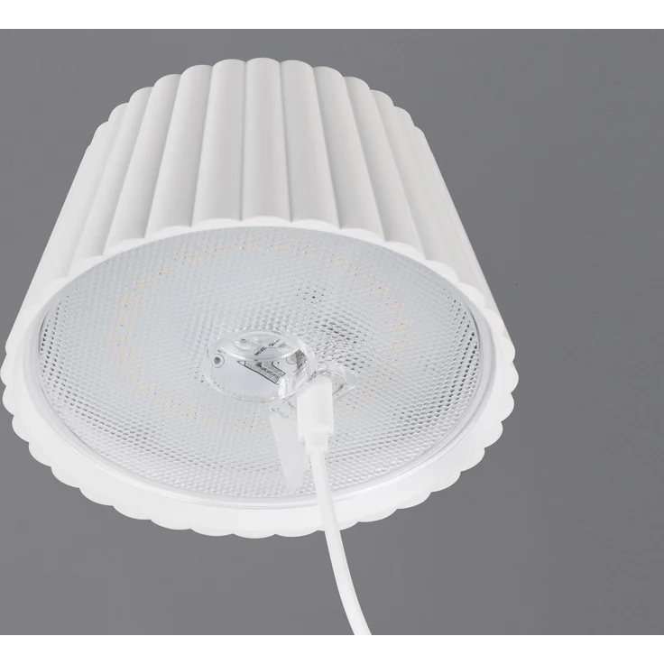 2er SET Akku LED Tischlampen kabellos für Innen & Außen, Weiß - Höhe 39cm – Bild 7