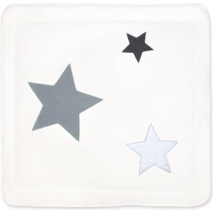 Bemini by Baby Boum 'Softy Stary Ecru' Krabbeldecke 100x100 cm, grau