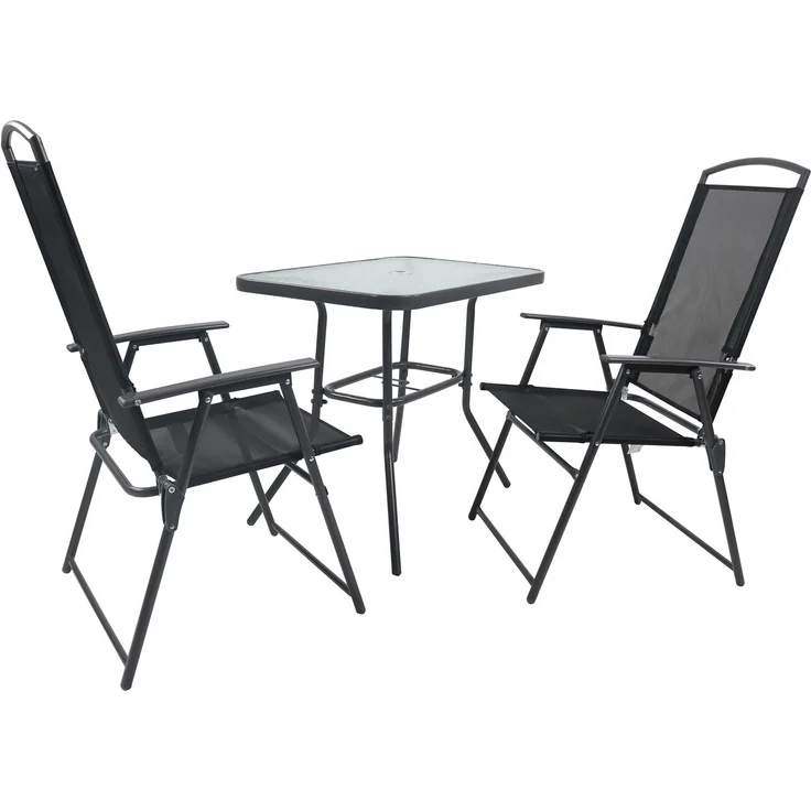 VCM Gartenmöbel-Set Sontan 918143 Anthrazit H. 105 x B. 80 x T. 80 cm – Bild 3