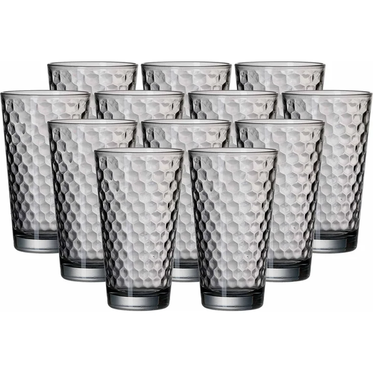 Ritzenhoff & Breker Favo Longdrinkglas 400 ml grau 12er Set – Bild 1