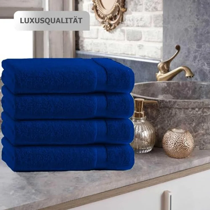 TRENDBUY24 Handtuch Set Handtücher Duschtücher Gästetücher Baumwolle Frottee Premium 4er Set, 100% Baumwolle (4-St), Duschtuch – Bild 7