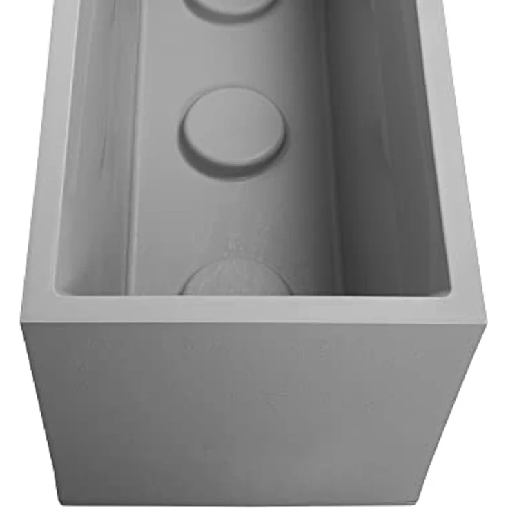 ONDIS24 Pflanzkübel Blumenkübel Blumentopf Vulkan 100cm Vulkan/Basalt Optik, mit Wasserspeicher Pflanzenkasten winterfest, 100 x 40 x 43,5 (H) cm – Bild 5