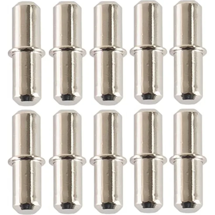 BAYLI Regal 10 Stück Bodenträger aus Metall [Ø 5mm x Länge 17mm] für Einlegeböden
