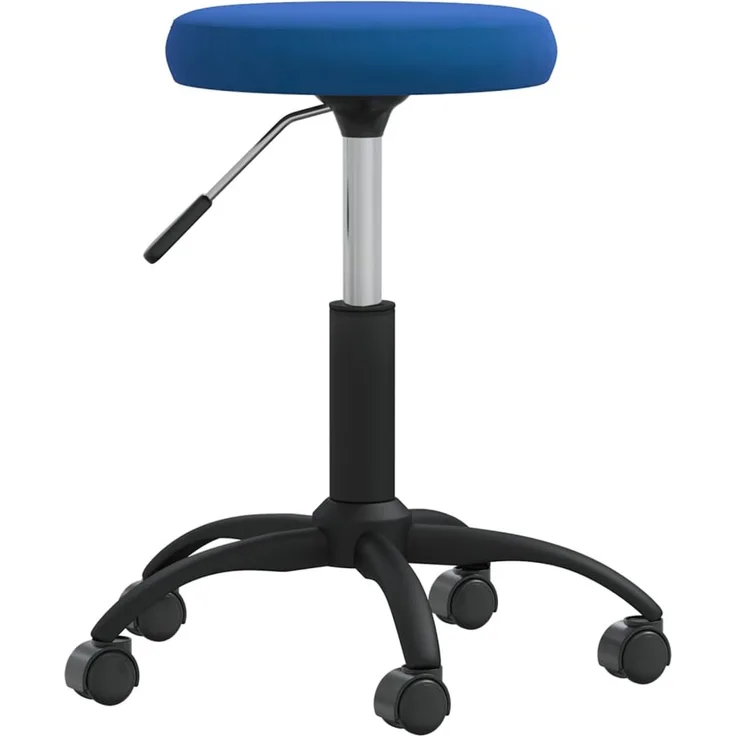 vidaXL Bürostuhl Drehbar Blau Samt 333178