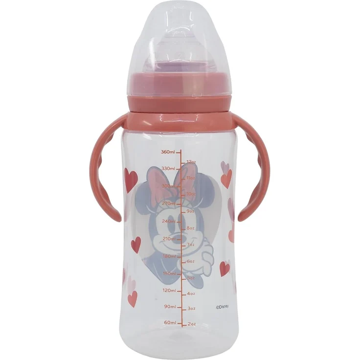 Disney Minnie Mouse Babyflasche 360 ml Silikon-Sauger mit 3 Positionen & Anti-Kolik-System – Bild 2