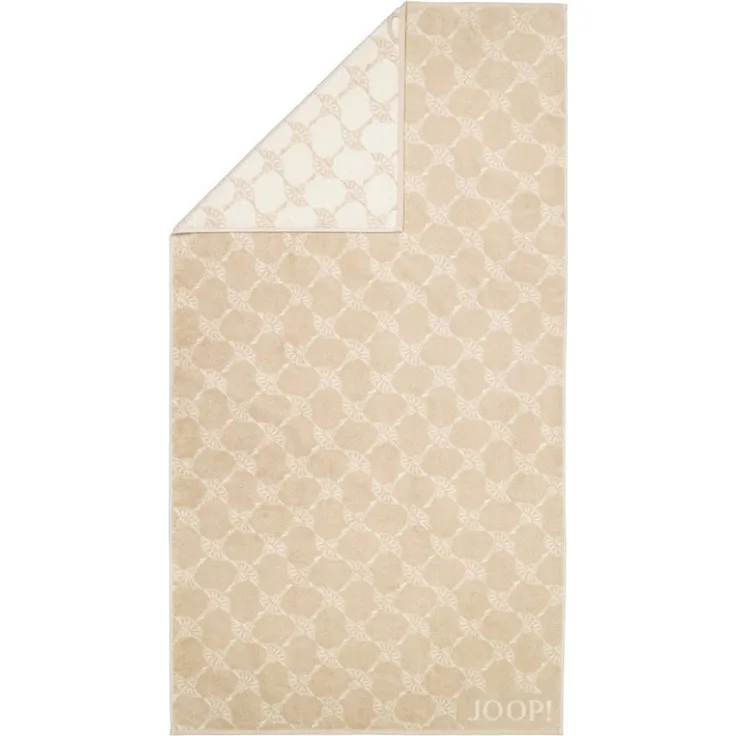 JOOP! Duschtuch Classic Cornflower Frottierkollektion - 80x150 cm, Walkfrottier Beige