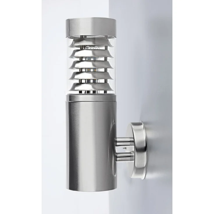 Heitronic 36886 LED Außenwandleuchte Saturn Edelstahl ohne Lichtquelle E27 – Bild 6