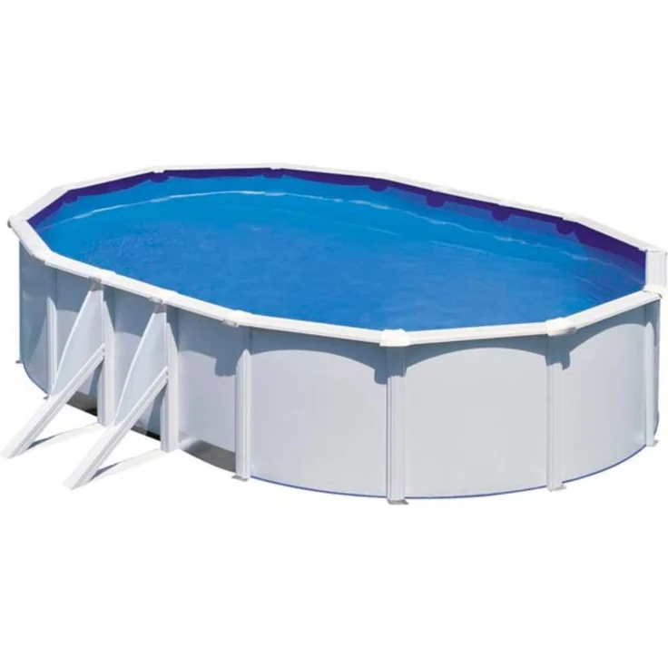 Fidji Stahlwandpool Oval 610 x 375 x 120 cm – Bild 1