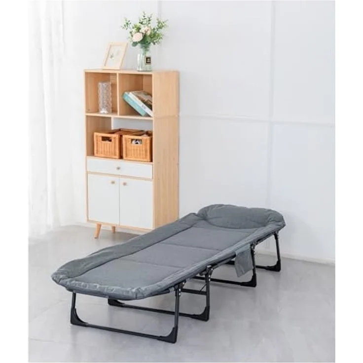 HTI-Living Gästebett Gästebett 65 x 190 Egon klappbares Einzelbett (Stück, 1-St, 1 Gästebett) Klappbett Feldbett Karpfenliege – Bild 1