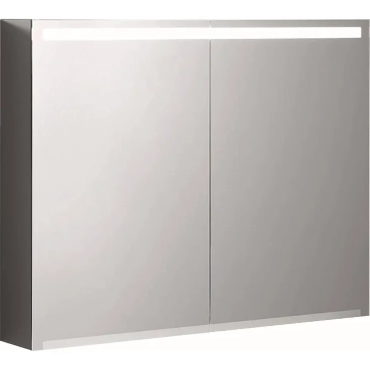 Geberit Option Spiegelschrank mit Beleuchtung, zwei Türen, Breite 90 cm, 500583001 - 500.583.00.1