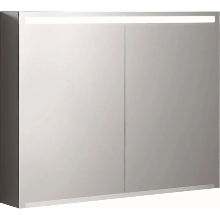 Geberit Option Spiegelschrank mit Beleuchtung, zwei Türen, Breite 90 cm, 500583001 - 500.583.00.1 – Bild 1