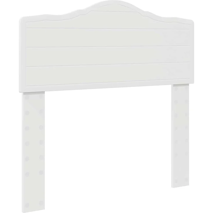 vidaXL Bettrahmen mit Kopfteil Weiß 100 x 200 cm Massives Kiefernholz 3412934 – Bild 5