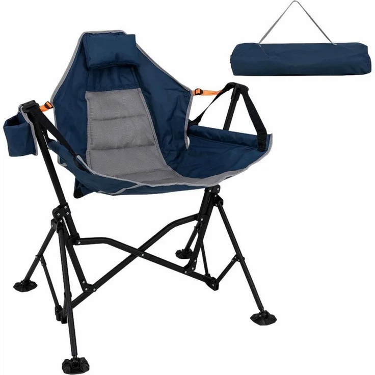 COSTWAY Klappstuhl, Hängematten-Campingstuhl, klappbarer Schaukelstuhl