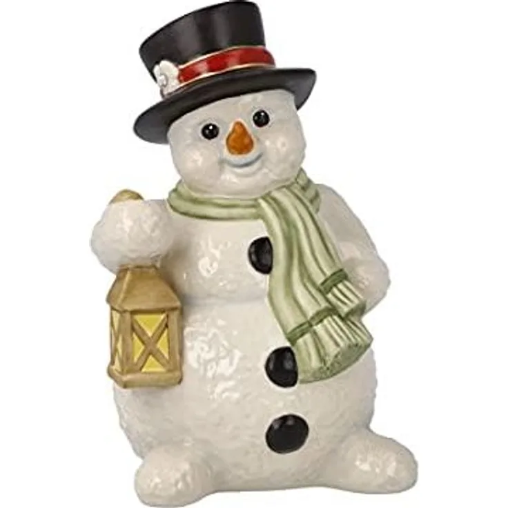 Goebel Figur Schneemann Heller Winterabend, Dekofigur, Steingut, Bunt, 11. 5 cm, 66703971