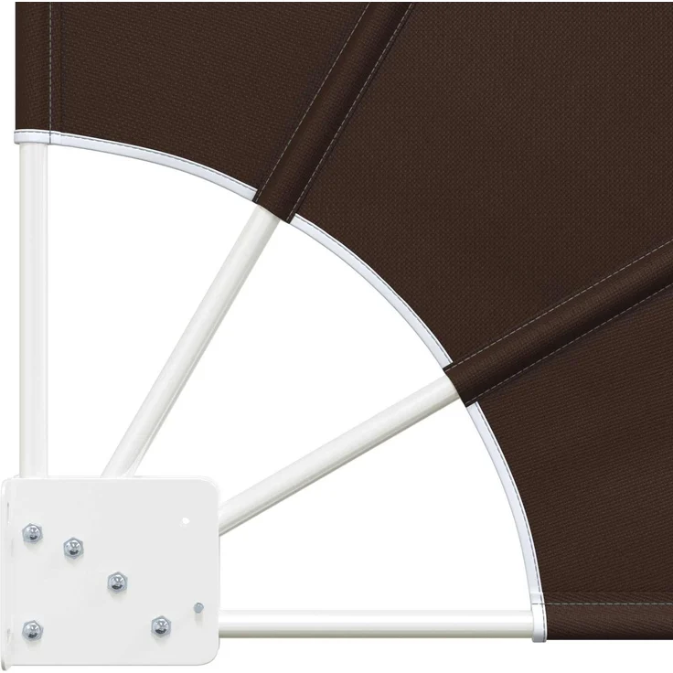 vidaXL Balkon Sichtschutz 140 x 140 cm Polyester Braun 42037146 – Bild 6