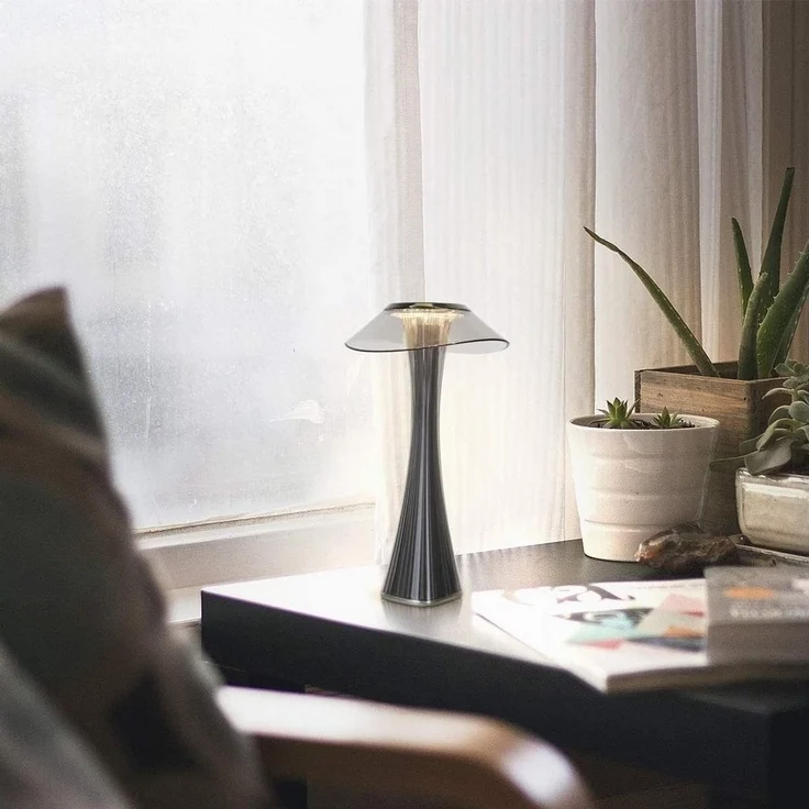 Nettlife LED Nachttischlampe Nachttisch Lichtsteuerung Touch Roségold, LED fest integriert, Kaltweiß, Neutralweiß, Warmweiß – Bild 2