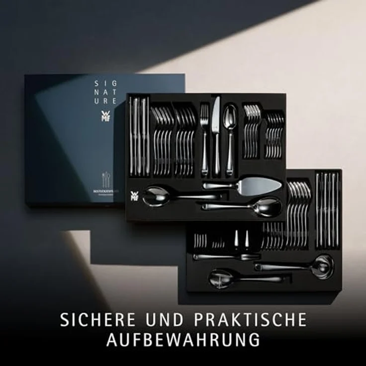 WMF 'Merit' Besteck-Set spühlmaschinenfest, 66 Stk., Cromargan-Edelstahl silber – Bild 10