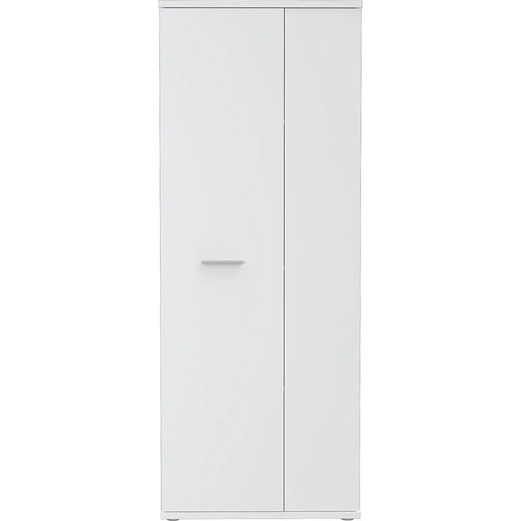 FORTE Net106 Mehrzweckschrank, Holzwerkstoff, Weiß, 68. 90x34. 79x179. 1 cm