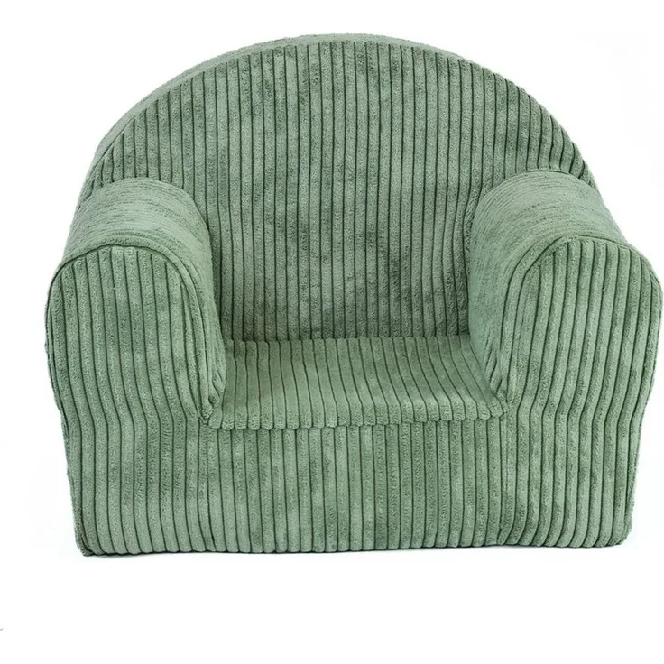 FORTISLINE Kindersessel Kindersessel Mini in Cord Hellgrün Kuschelsessel Babysessel