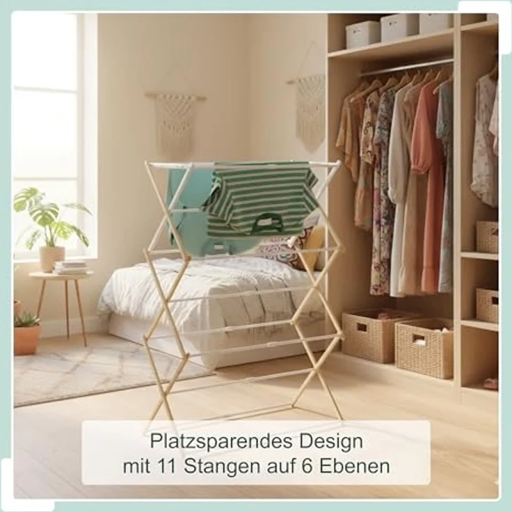 Relaxdays Klappbarer Wäscheständer – Bild 2