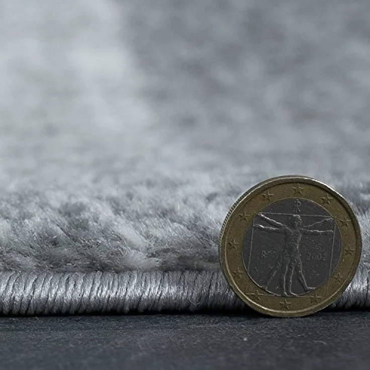 Vimoda Teppich Wohnzimmer Klassisch Karo- kariert Design, Rechteckig, Höhe: 5 mm, Läufer Kachel Optik in Türkis Grau Gelb & Lila Teppich Schlafzimmer – Bild 5