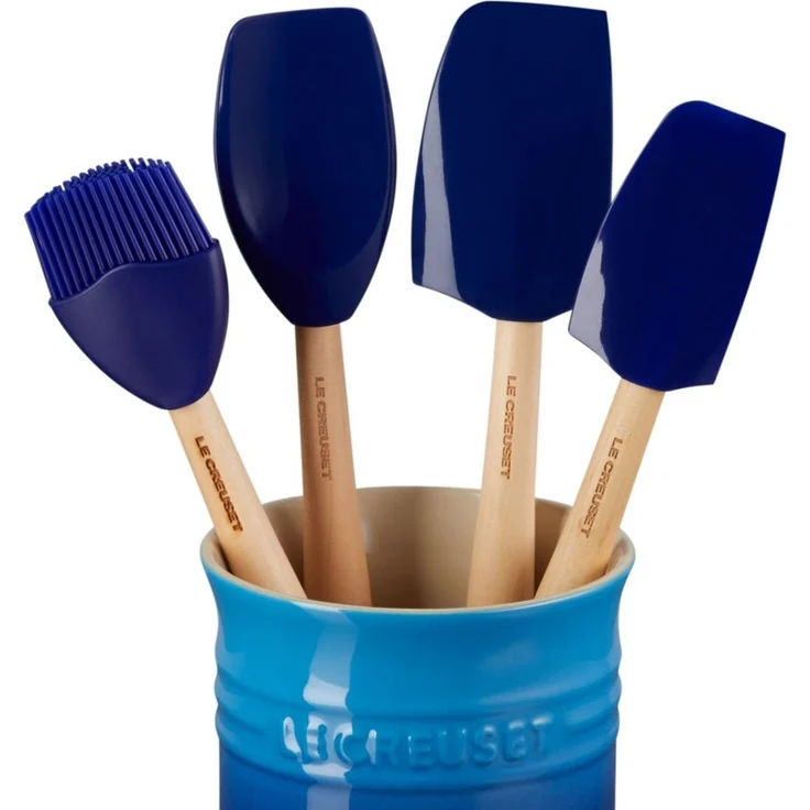 LE CREUSET Küchenspachtel Craft Kochkelle azure Set 5tlg – Bild 2