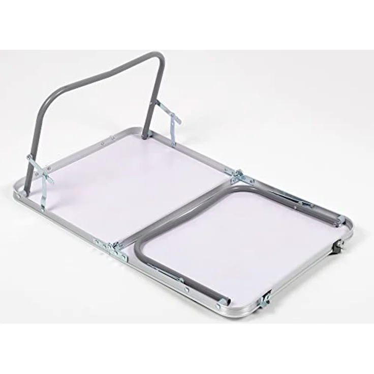 AKTIVE Klappbarer niedriger Tisch, 60 x 40 x 25 cm, Anthrazit, Mit Sicherheitsschloss, Aluminiumstruktur, Tischplatte aus MDF-Holz, Tragkraft 20 kg, Griff und Tragegurt, Camping- und Strandzubehör (63015) – Bild 6