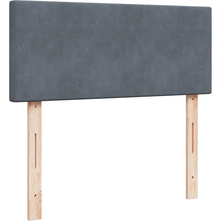 vidaXL Boxspringbett mit Matratze Dunkelgrau 120x190 cm Samt 3288553 – Bild 10