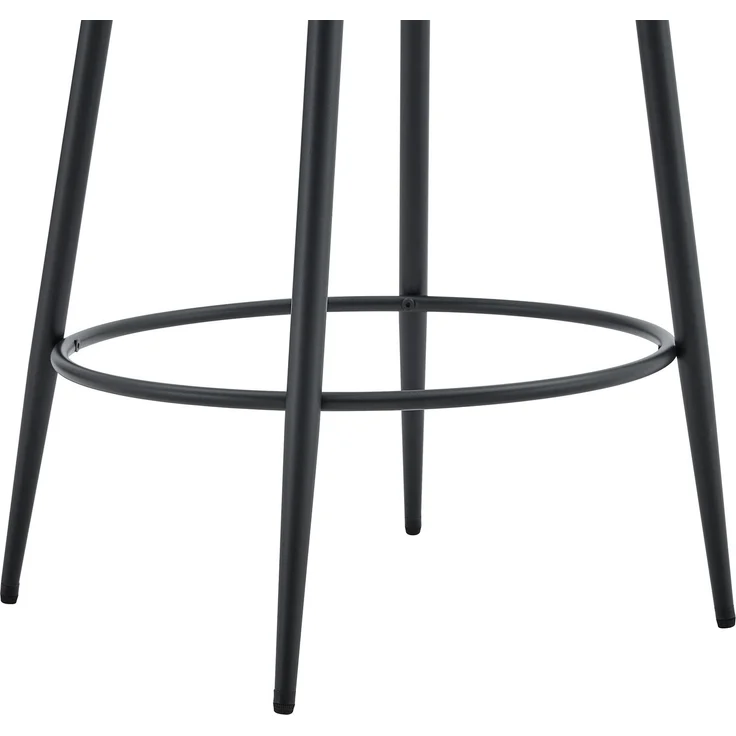 2er-Set transparenter Barhocker mit Schwebendesign – ideal für europäische Küchen. Schwarze Metallbeine passen perfekt zum modernen Luxus-Minimalismus.--Schwarz--102x48.5x48.5cm--YOUDENOVA – Bild 6