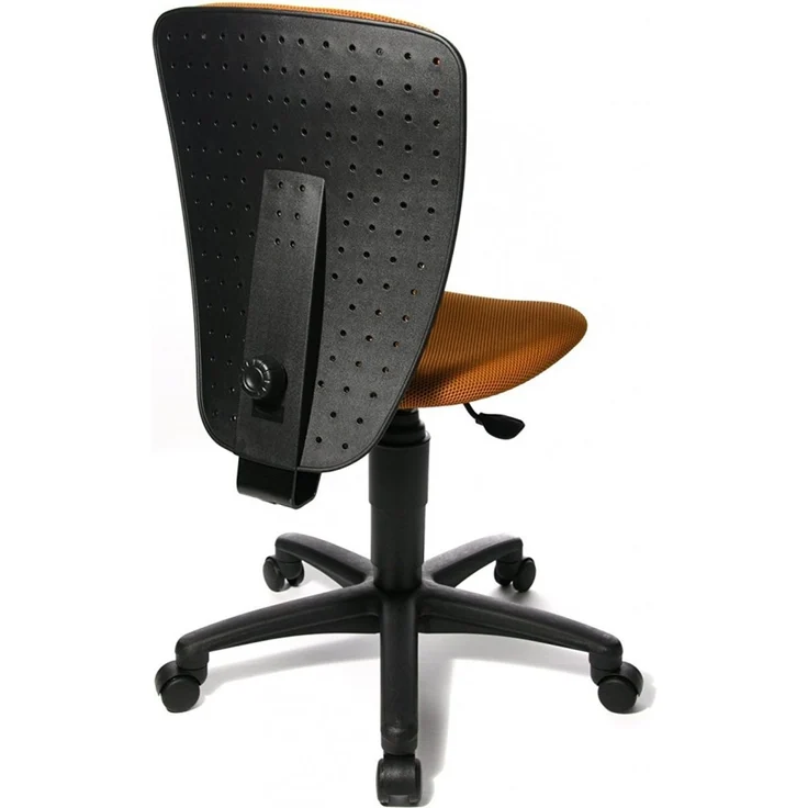 Topstar 70570BB40 High S'cool, Kinder- und Jugenddrehstuhl, Schreibtischstuhl für Kinder, Bezugsstoff orange – Bild 4