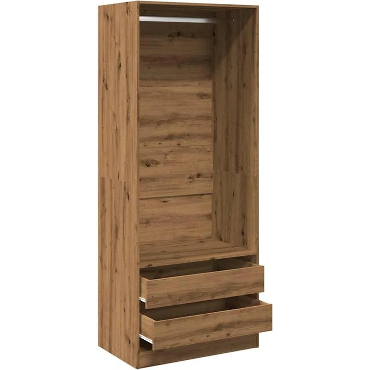 vidaXL Kleiderschrank Artisan-Eiche 80x50x200 cm Holzwerkstoff 3307755 – Bild 5