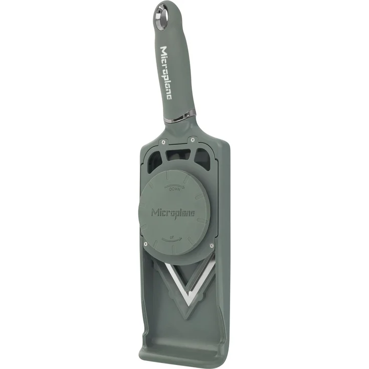 Microplane Verstellbarer V-Hobel PureCut Eucalyptus Grün 48746 – Bild 2