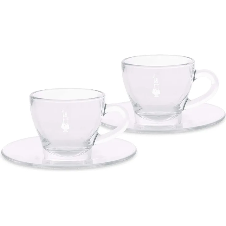 Bialetti DCRAST0007 Cappuccino Tasse, Glas, 2 Stück