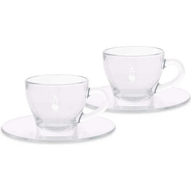 Bialetti DCRAST0007 Cappuccino Tasse, Glas, 2 Stück