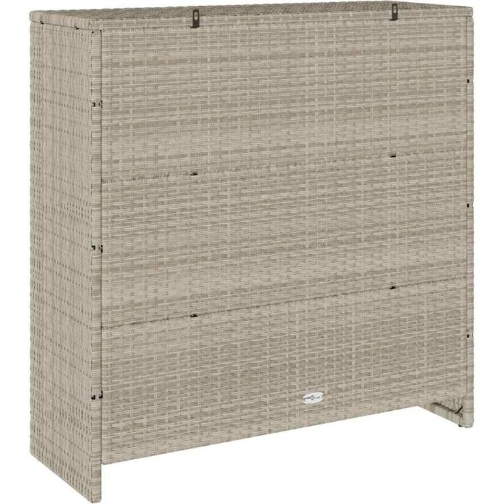 vidaXL Aufbewahrungsschrank mit Tür Hellgrau 100 x 36 x 102 cm Rattan 4103825 – Bild 6