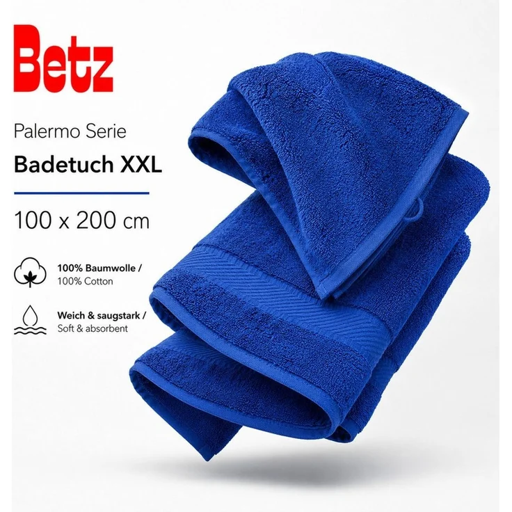 Betz Badetuch Palermo groß XXL Größe 100 x 200 cm Saunatuch, 100% Baumwolle (1 Stück, 1-St) – Bild 4