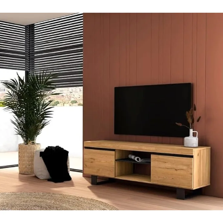 Skraut Home Fabelhafter Fernsehschrank im nordischen Stil für Ihr Wohnzimmer, 140 x 40 x 53 cm