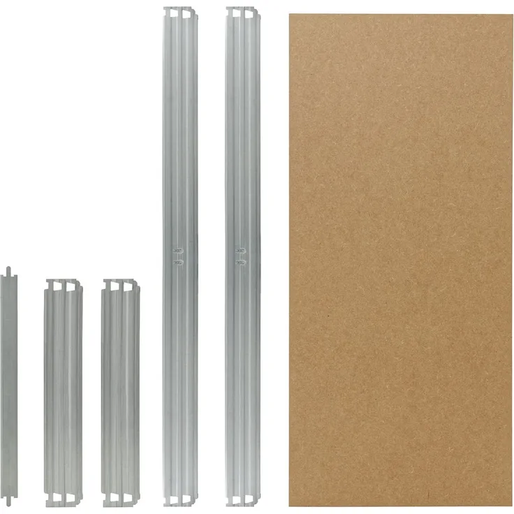 shelfplaza PRO 50x45 cm Fachboden-Set in grau-verzinkt für PRO Schwerlastregale mit 200 kg Traglast pro Boden